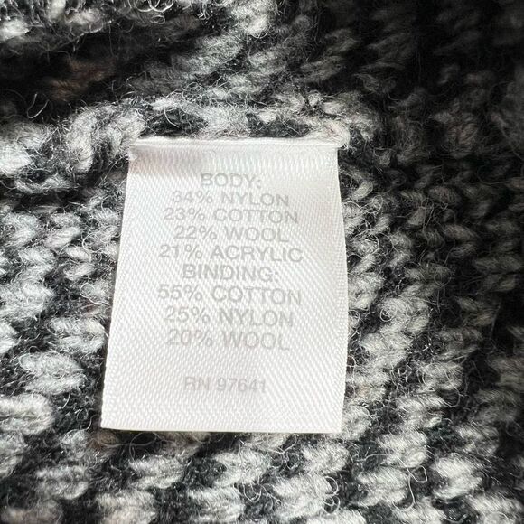 J Jill Cardigan Jacket Women Large Wool Blend Herringbone Overcoat Copley Topper - Picture 9 of 10